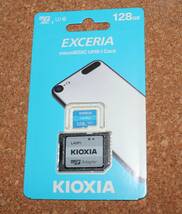 128GB 新品 KIOXIA microSDXCカード 100MB/S 旧TOSHIBA 旧東芝 EXCERIA LMEX1L128GG2 SDカード SDメモリカード 送料無料_画像1