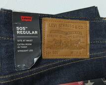 未使用品 米国製 LEVI'S 00505-1869 デニムパンツ 紺 W29 赤耳 リジッド リーバイス 505 USA製 アメリカ製_画像6