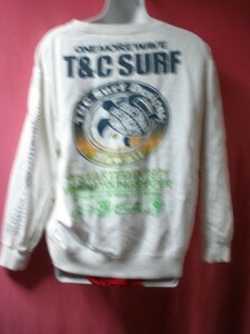 ＵＳＥＤ T&C SURF トレーナー サイズＳ 白系