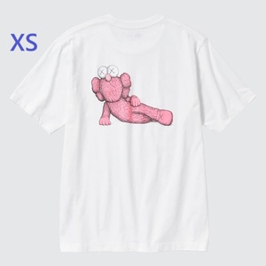 KAWS ☆ カウズ UNIQLO ☆ ユニクロ コラボ 限定 未開封 半袖 UT Tシャツ メンズ XS レディス M タグ付 ピンク