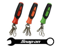 Snap-on（スナップオン）ソフトグリップ ラバー 新型 グリップ キーホルダー レッド/ブラック_画像1