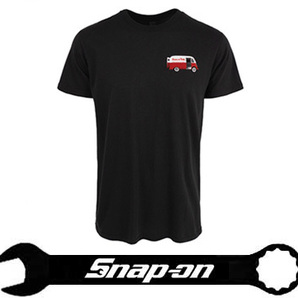 Snap-on（スナップオン）ティーシャツ,Tシャツ,ツールバン,スナップオンバン「VINTAGE VAN BLACK TEE」サイズXLの画像1