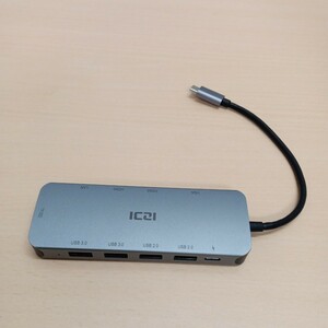 y112001r 【現状品】HDMI ICZI USB C ハブ 11-in-1 トリプルディスプレイ Type C ハブ 4K 30Hz HDMI 1080P VGA USB 3.0 100W PD対応