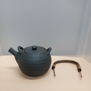 y113012r 和食器 お茶 備前風 土瓶 ティーポット 茶漉し付 茶器 ハーブティー 陶器 日本製 急須