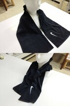 黒）幅25*120cm）NIKE ナイキ ★マフラータオル ソリッドコア 薄手 綿100% TW2520 NIKE ◆新品送料込_画像2