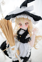 Forest Lily　東方Project　 霧雨魔理沙　DDH-27　セミホワイト　カスタムヘッド＋アイ＋衣装＋ほうき　フルセット　MDD　ドール　_画像5