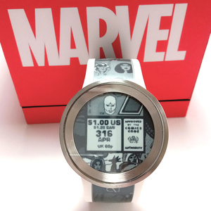 【sfwu1】新品 SONY FES Watch U　MARVEL Comics コラボ 限定品 腕時計 ソニー×マーベル FES-WA1-C07/W ホワイト 白 スマートフォン連動