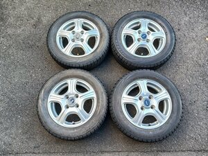 『psi』 BRIDGESTONE 13インチ × 4.00B +45 4穴 PCD100 ホイール ＆ BRIDGESTONE BLIZZAK VRX 155/65R13 スタッドレスタイヤ4本セット