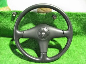 [psi] Mazda FD3S RX-7 original option MOMO ( Momo ) leather steering gear black leather steering wheel diameter approximately 36cm