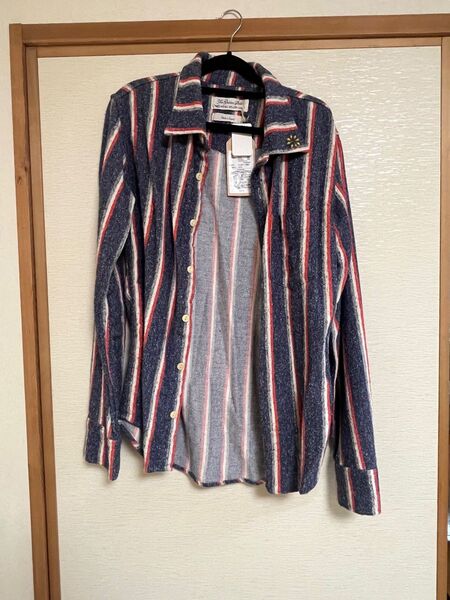 REMIRELIFE スタッズ付き ストライプシャツ 長袖