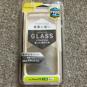 iPhone 13 TOUGH SLIM LITE フレームカラー 背面ガラス PM-A21BTSLFCGIV（アイボリー）