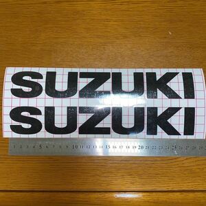 SUZUKIスッテカー 2枚セット サイズ約280mm×43mm 色、サイズ変更可能 タンクステッカー デカール