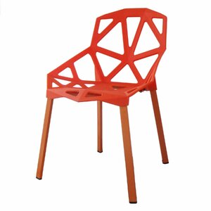 椅子 おしゃれ ダイニング デザインチェア モダン 北欧 リプロダクト リビング スタッキング 屋外 タートル オレンジ