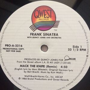 12’ Frank Sinatra-Mack The Knife (Remix)/Quincy Jones