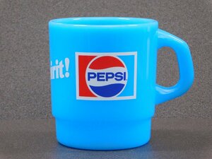 送料\300【ＰＥＰＳＩ・ペプシ】※《スタッキングマグカップ・ライトブルー》 プラスチック製　アメリカン雑貨　ペプシコーラ