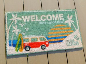 在庫処分します！【アメリカン コイヤーマット】※《WELCOME TO THE BEACH》玄関マット　アメリカン雑貨