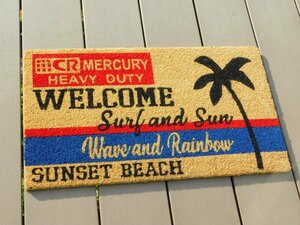 【MERCURY・マーキュリー】※《コイヤーマット・SUNSET BEACH》 アメリカン雑貨　ガレージ　玄関マット