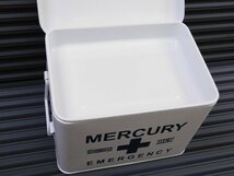 【MERCURY・マーキュリー】※《エマージェンシーボックス／ホワイト》　(品番MEBUEBWH)　救急箱　ブリキ製　インダストリアル_画像6