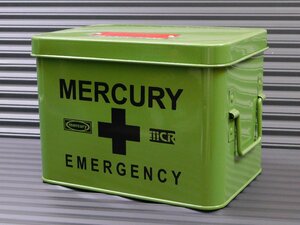 [MERCURY* Mercury ]*{ emergency box | khaki } ( product number MEBUEBKH) first-aid kit tin plate made in dust real 