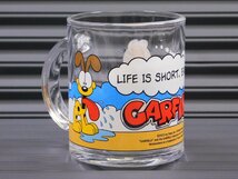 【GARFIELD・ガーフィールド】※《GLASS MUG／グラスマグ》　アメリカン雑貨　アンカーホッキング　現行商品　④_画像2