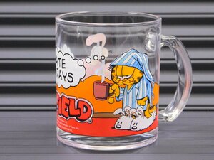 【GARFIELD・ガーフィールド】※《GLASS MUG／グラスマグ》　アメリカン雑貨　アンカーホッキング　現行商品　①