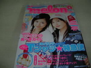 melon　メロン　2004年4月号　浜千咲＆仲川美穂表紙　付録付:ベティーズブルーエイミースクールサブバッグ(未開封)　高山紗希　千葉美瑛子