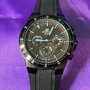 輸入モデル 国内希少! CASIO カシオ EDIFICE エディフィス WR100M 5119 EF-552 防水 10BAR 手巻き メンズ 腕時計 管理TK12