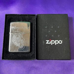 Zippo モーターサイクル 1・ロードレース 1991年製 ジッポー ケース付 U.S.A. イージーライダー バイク 2輪 オイルライター 管理 Z26