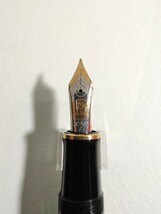 Pelikan Souveran M800 初期型 グリーンストライプ 14C-585 F /ペリカン スーベレーン 万年筆 緑縞 14金 細字 吸引式 旧型 ビンテージ_画像4