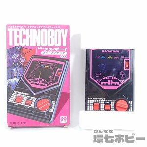 2TL26◆未使用?保管品 当時物 TOMY トミー テクノボーイ 03 スペースアタック/ゼンマイ ゲーム 昭和レトロ ポータブル LCD,LSI風 送:-/60