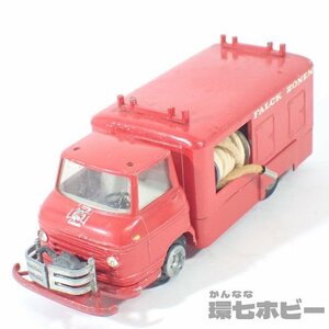 2Ru46◆当時物 古い Tekno テクノ 1/43 459 ボルボ L430/13 ファルク社 消防ポンプ車 FALCK ZONEN 消防車 ミニカー デンマーク製 現状 送60