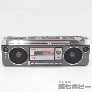 MW21◆当時物 サンヨー SANYO MR-V9 ラジオカセットレコーダー ラジカセ 通電OK 一応再生OK ジャンク/昭和レトロ ポップ 日本製 送:-/100