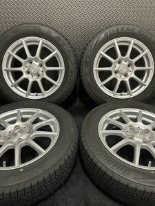 175/65R15 BRIDGESTONE/VRX2 19年製 JOKER 15インチ 5J＋39 100 4H スタッドレス 4本 ブリヂストン アクア ヴィッツ (5-B704)