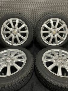 155/65R14 MICHELIN/X-ICE 19年製 V.E.X. 14インチ 4.5J＋45 100 4H スタッドレス 4本 ミシュラン 軽自動車 (9-B716)