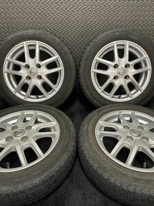 155/65R14 MICHELIN/X-ICE 18年製 日産 純正 OP エスティーロ 14インチ 4.5J＋46 100 4H スタッドレス 4本 ミシュラン デイズ (6-B777)