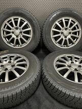 185/70R14 YOKOHAMA/ice GUARD iG60 18年製 SIBILLA 14インチ 5.5J＋42 100 4H スタッドレス 4本 ヨコハマ アイスガード6 ノート (4-B793)_画像1