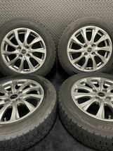 175/65R15 DUNLOP/WINTER MAXX WM01 19年製/18年製 BALMINUM 15インチ 5.5J＋42 100 4H スタッドレス 4本 ダンロップ アクア (3-B796)_画像1