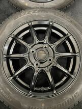 155/65R14 BRIDGESTONE/VRX2 22年製 G.SPEED 14インチ 4.5J＋45 100 4H スタッドレス 4本 ブリヂストン 軽自動車 (8-B849)_画像4