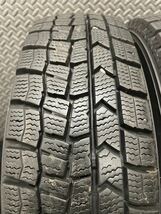 155/70R13 DUNLOP/WINTER MAXX WM02 17年製 ダイハツ 純正 スチール 13インチ 4J＋45 100 4H スタッドレス 4本 ダンロップ ミラ (9-B857)_画像9