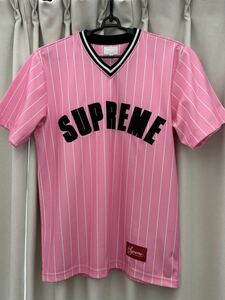 supreme Pinstripe Baseball Jersey ピンストライプベースボールジャージ 