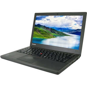 [Windows 11 PRO+ Office ] 中古 ノートパソコン LENOVO X240 [CPU Celeron R 2980U/ メモリ 4G/SSD128GB] 管理番号313