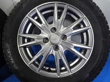 ★VELVA KEVIN★175/65R15 15x5.5J +42 4穴 100 中古タイヤホイール 4本 スタッドレス【福島発 送料無料】FUK-D12281★冬_画像4