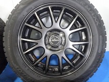 ★MISTIERE★ 185/60R15 15x5.5J +50 4穴 100 中古タイヤホイールセット 4本 スタッドレス【福島発 送料無料】FUK-D12284★冬_画像4