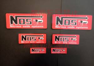 【6枚セット】NOS ニトロ ナイトラス オキサイド システム ステッカー ワイルドスピード コレクション放出