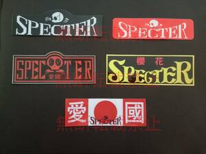 4-Fセット【5枚セット】スペクター SPECTER 愛國 ステッカー 暴走族 旧車會 コレクション放出
