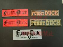 9-Aセット【5枚セット】 関東連合 Funny Duck ファニーダック 歴代 ステッカー 暴走族 旧車會 コレクション放出_画像1