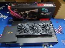 ASUS ROG STRIX RX590 GAMING グラフィックボード 8GB VR マルチ画面 4画面 3画面_画像1