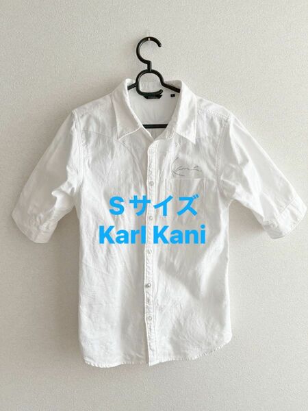 Karl Kani 半袖白シャツ　Sサイズ