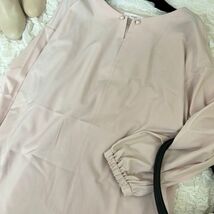IEDIT イディット　ブラウス　XLサイズ　大きいサイズ　ピンク　長袖　冬服_画像6