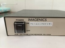 8-11-3-1 IMAGENICS RS-1530A　動作未確認 RGB入力-DVI/HDMI出力フレームシンクロナイザー　中古品 電源ケーブルなし_画像2